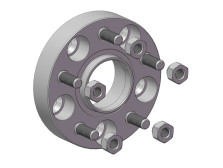 Element dystansowy koła do Isuzu 30mm 5x114,3 śr. 64,1 (STUD12x1.5)
